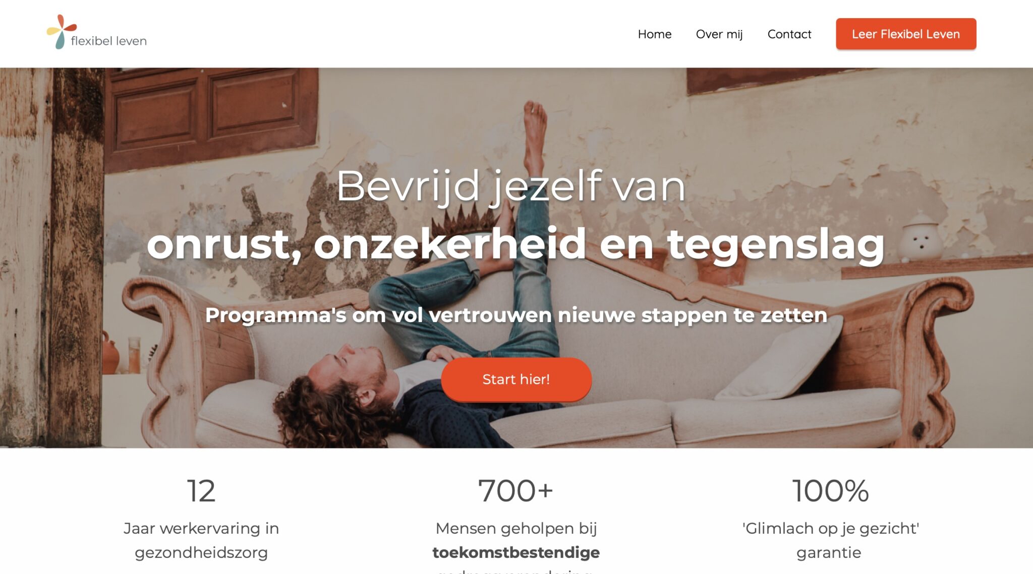 Flexible Living website Dutch version